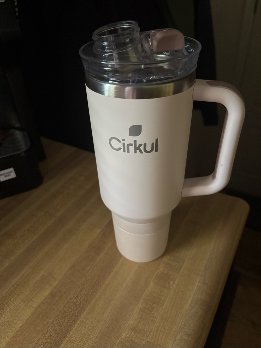 Cirkul Pink Insulated Travel Mug with Handle 40oz